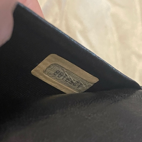 ❤️SOLD❤️Vintage Auth CHANEL Black Quilted Satin Card Case w Rhinestones CC Logo - Picture 6 of 6